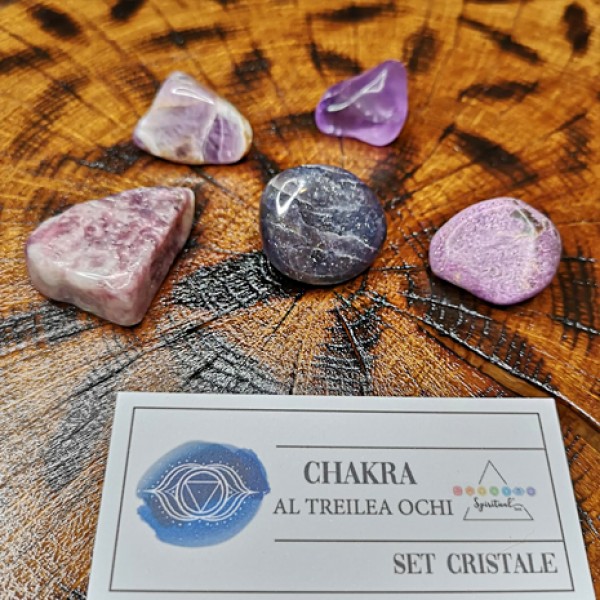 Set Cristale Chakra celui de-al Treilea Ochi