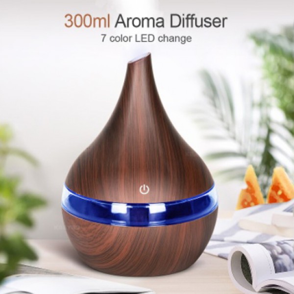 Umidificator Difuzor Aromaterapie Dark Wood Grain