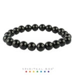 Brățară Cristale Naturale Onix Negru 8 mm – Protecție, Putere și Stabilitate