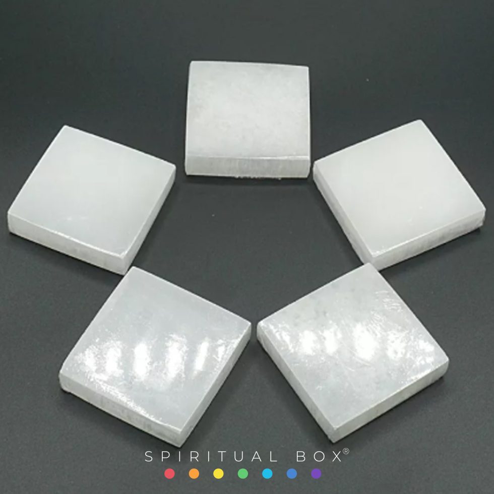 Selenit suport patrat6 cm