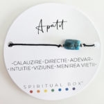 Brățară Apatit – Cristal Natural al Clarității Mentale și Autenticității, cu Șnur Reglabil