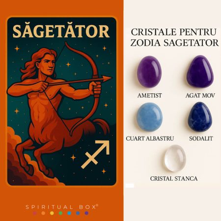 Set Cristale Zodia Sagetator – Viziune, Cunoastere si Expansiune Spirituala
