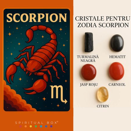 Set Cristale Zodia Scorpion – Transformare, Protectie si Forta Interioara