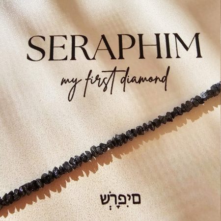 Bratara cu Diamant Negru Brut 2 mm – Seraphim | Argint 925 | Bijuterie Unica